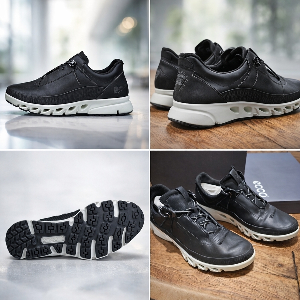 Ecco Black Sneakers Sleek Modern Design